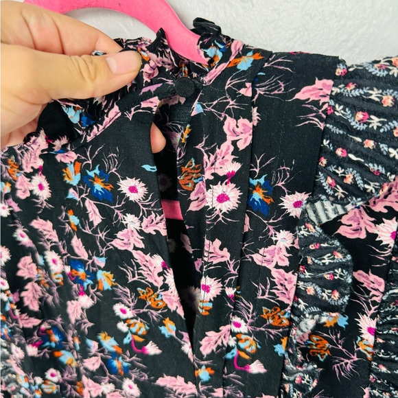 SANDRO Bouna Sleeveless Floral Ruffle Dress - Picture 5 of 10